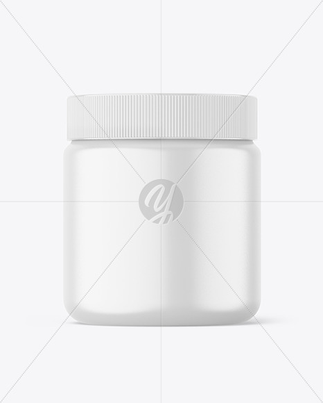 Matte Plastic Jar Mockup