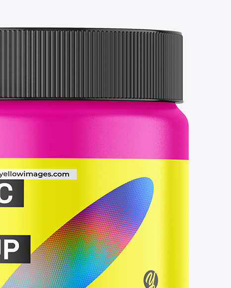 Matte Plastic Jar Mockup
