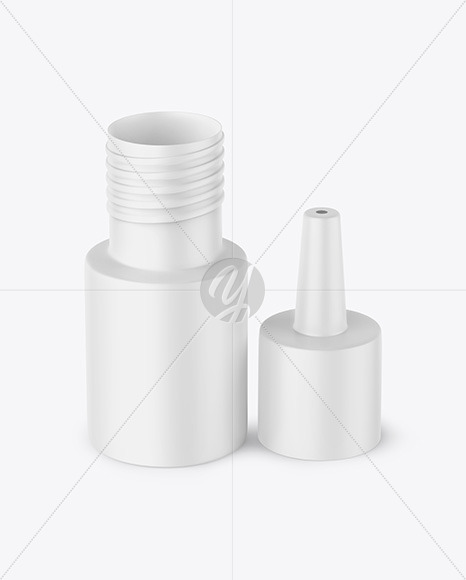 Opened Matte Drops Bottle Mockup