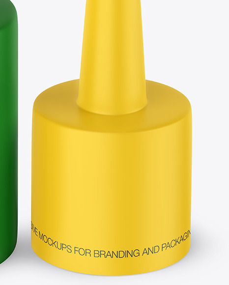 Opened Matte Drops Bottle Mockup