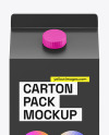 Glossy Carton Pack Mockup