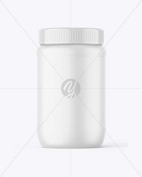 Matte Plastic Jar Mockup