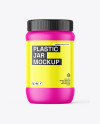 Matte Plastic Jar Mockup Matte Plastic Jar Mockup