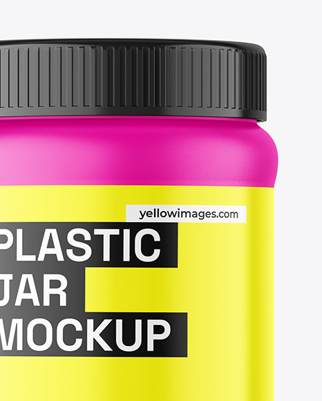 Matte Plastic Jar Mockup Matte Plastic Jar Mockup