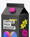 Glossy Carton Pack Mockup