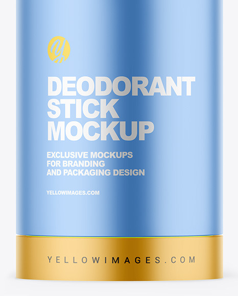 Matte Metallic Deodorant Mockup