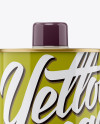 Olive Oil Glossy Tin Can w/ Cap Mockup - Front View