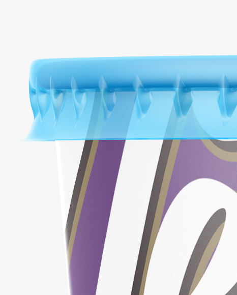 Glossy Plastic Soda Cup Mockup