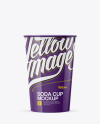 Glossy Plastic Soda Cup Mockup