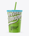 Matte Paper Soda Cup Mockup