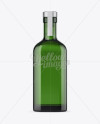 Green Glass Bottle Mockup