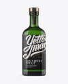 Green Glass Bottle Mockup