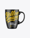 Matte Mug Mockup - Front View