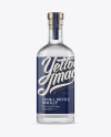 Clear Glass Vodka Bottle Mockup