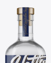Clear Glass Vodka Bottle Mockup