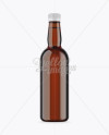 Amber Glass Rum Bottle Mockup Amber Glass Rum Bottle Mockup