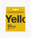 Glossy Paper Box with Hang Tab Mockup - Front View