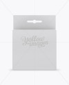 Matte Paper Box with Hang Tab Mockup - Front View