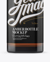 Amber Glass Bottle Mockup Amber Glass Bottle Mockup