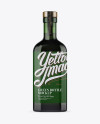 Green Glass Bottle Mockup