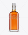 Clear Glass Rum Bottle Mockup