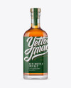 Clear Glass Rum Bottle Mockup