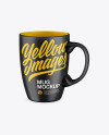 Matte Mug Mockup - Half Side View (High Angle Shot)