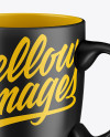 Matte Mug Mockup - Half Side View (High Angle Shot)