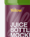 Plastic Bottle With Green Juice Mockup