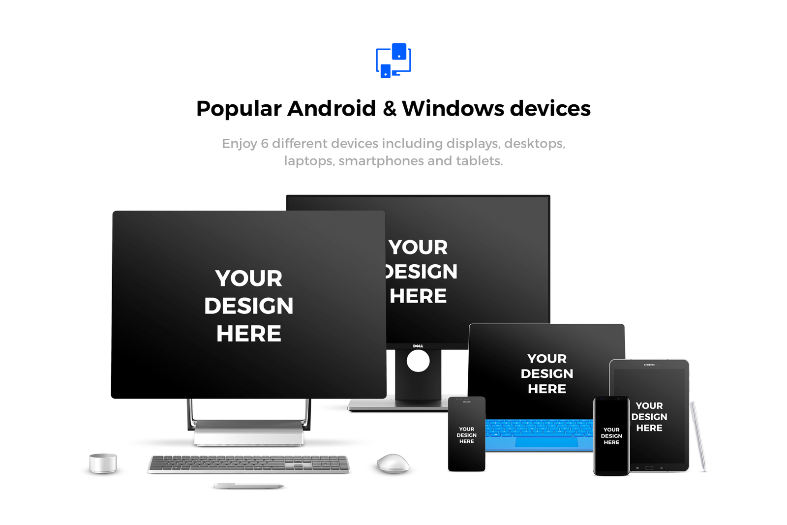 91x Android &amp; Windows Mockups