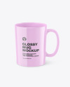 Glossy Mug Mockup