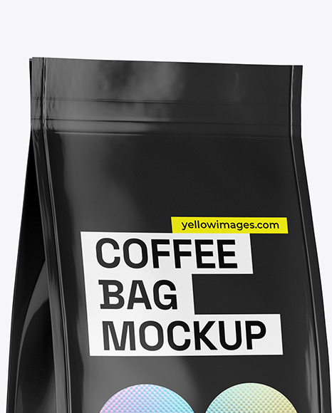 Glossy Coffee Bag Mockup