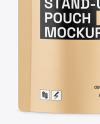 Kraft Stand-Up Pouch Mockup