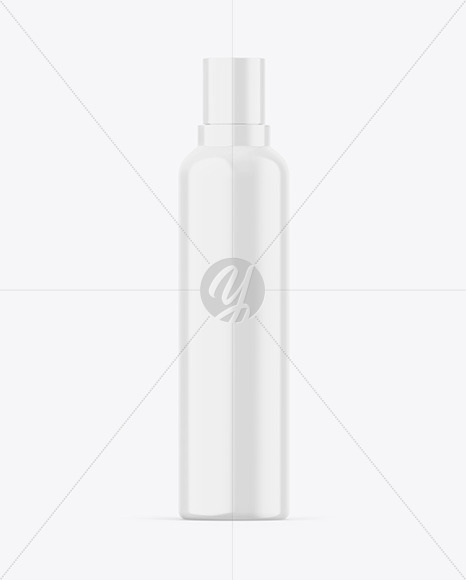 Glossy Aerosol Bottle Mockup