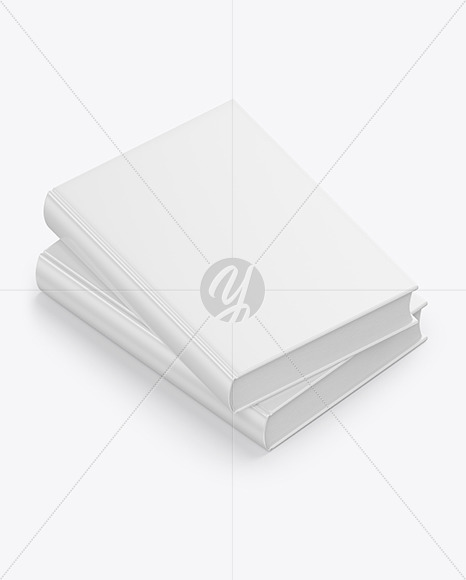 Two Hardcover Books Mockup