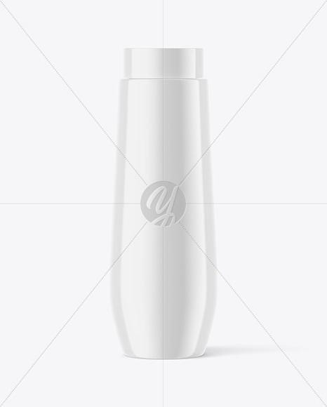 Glossy Plastic Bottle Mockup