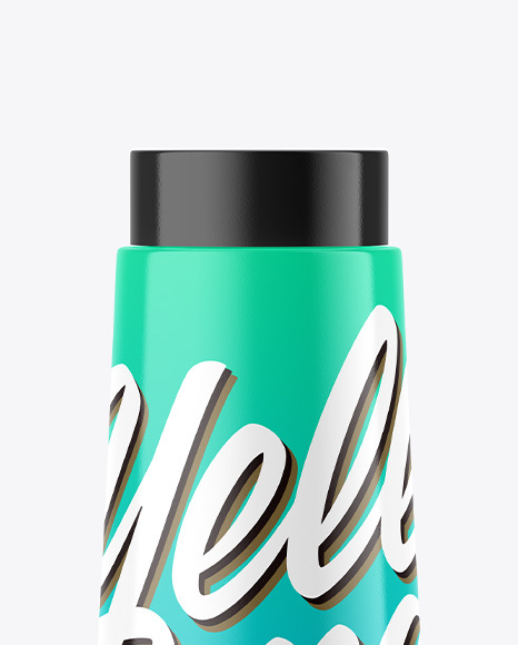 Glossy Plastic Bottle Mockup