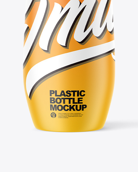 Matte Plastic Bottle Mockup