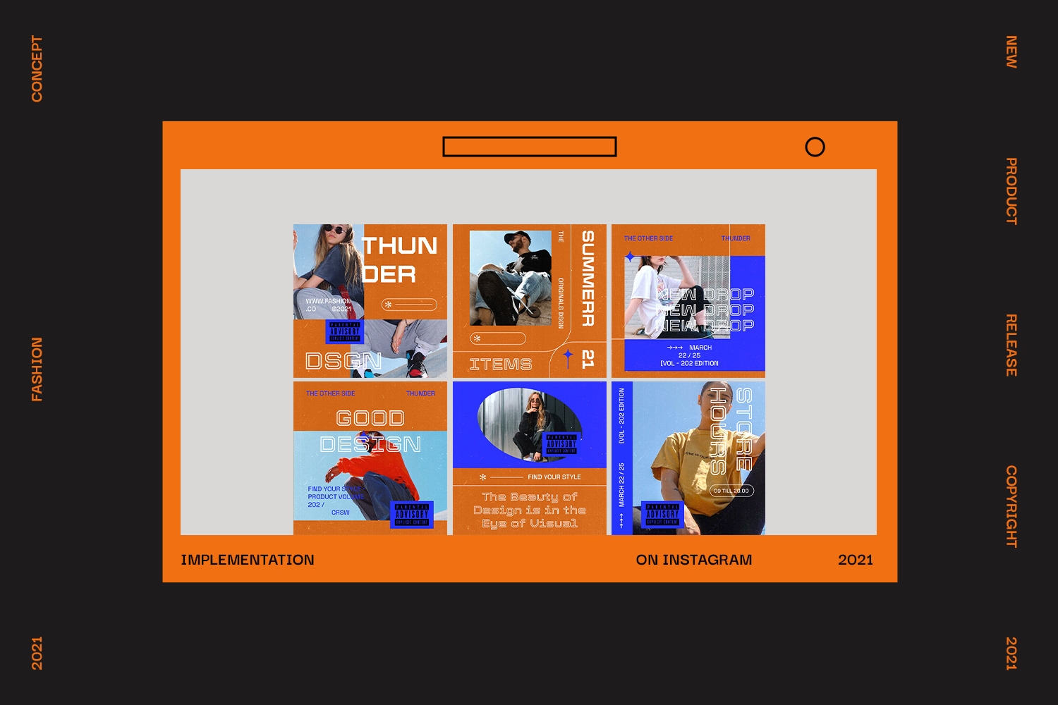 Thunder Instagram Template Thunder Instagram Template