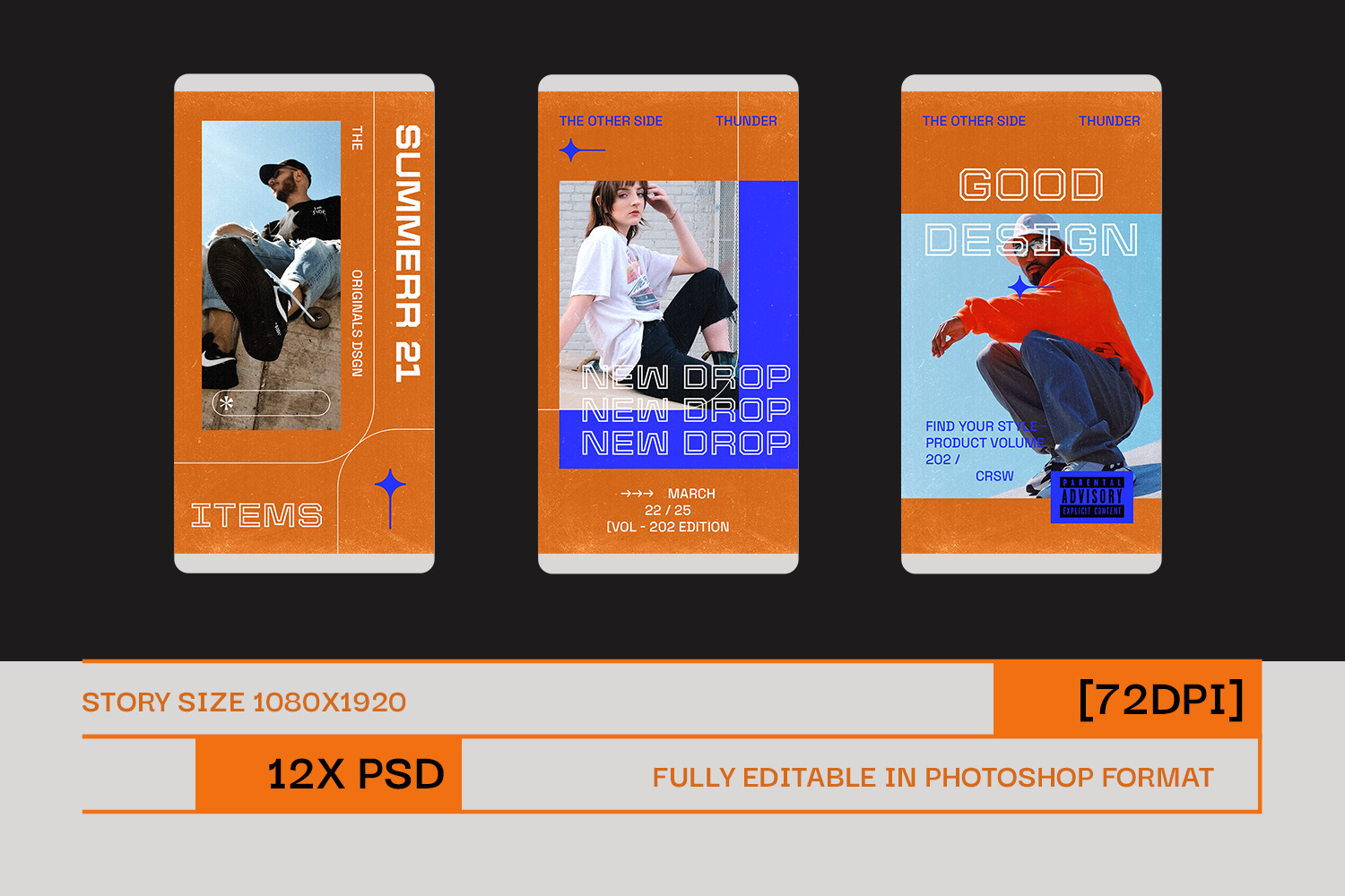 Thunder Instagram Template Thunder Instagram Template