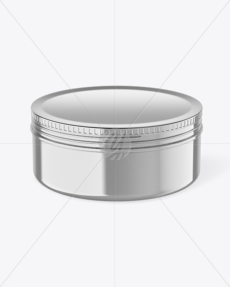 Metallic Cosmetic Jar Mockup