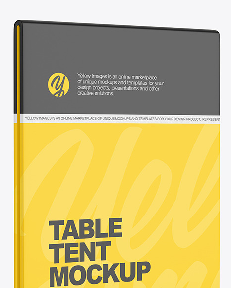 Matte Table Tent Mockup