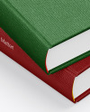 Two Fabric Cover Books Mockup