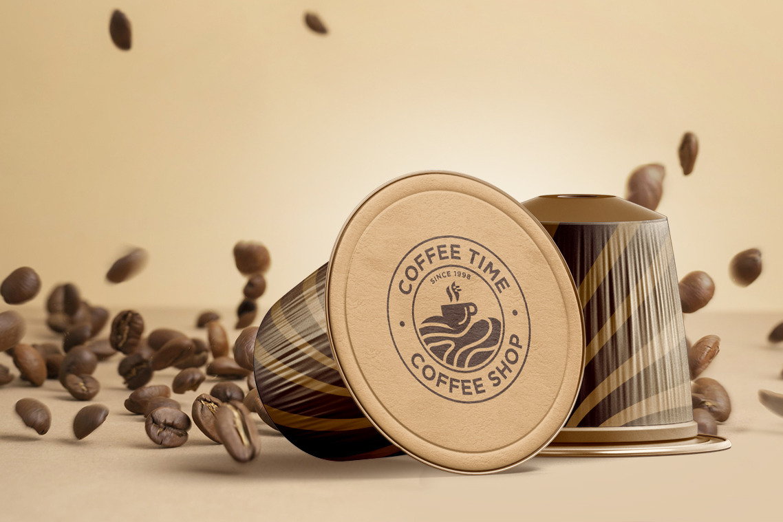 Coffee Capsule Pods Mockup