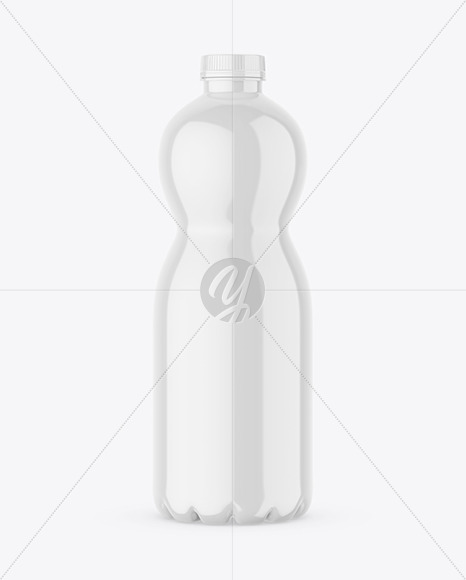 Glossy Plastic Bottle Mockup