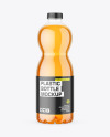 Clear Plastic Apple Juice Bottle Mockup