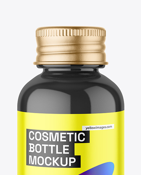 Glossy Bottle Mockup