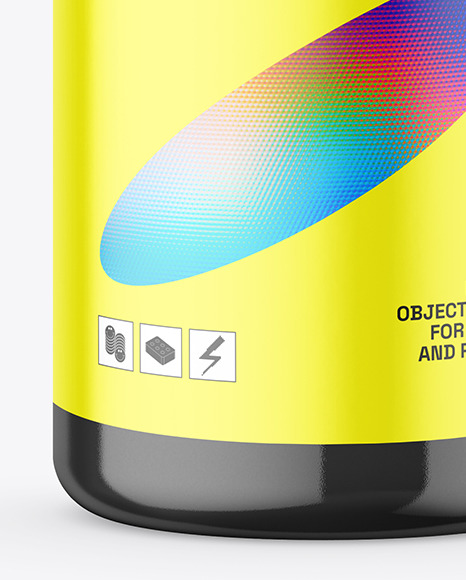 Glossy Bottle Mockup