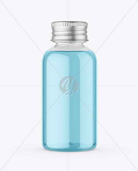 Clear Glass Bottle Mockup