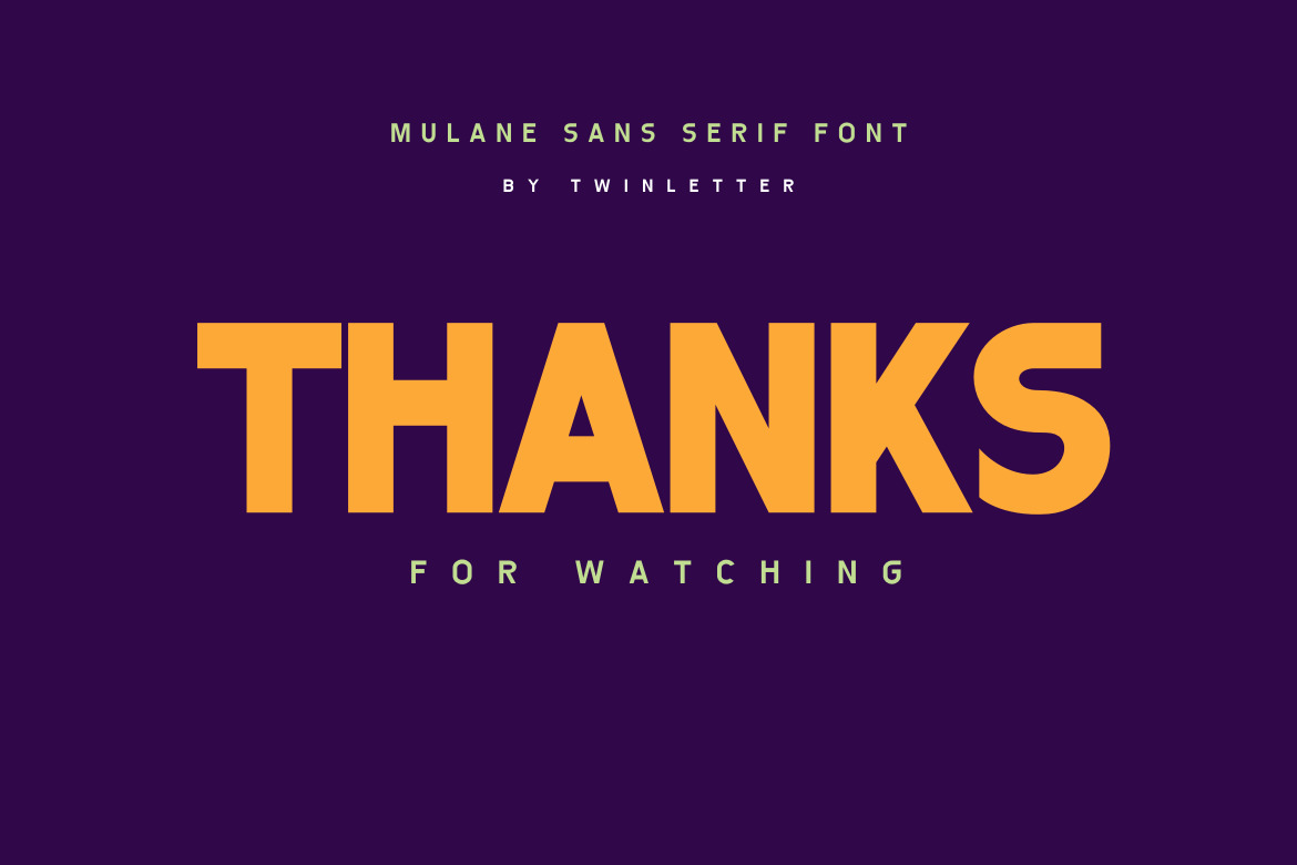Mulane Font Mulane Font